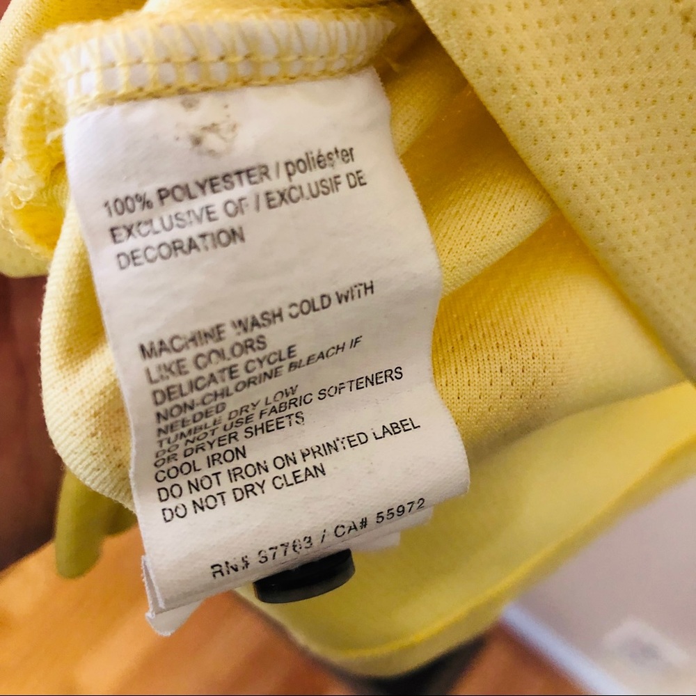 PGA TOUR AIRFLEX YELLOW SHORT SLEEVE SHIRT - Picture 5 of 5